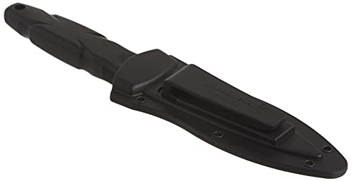 Smith & Wesson SWHRT3BF 7.5in High Carbon S.S. Full Tang Fixed Blade Knife with 3.5in False Edge Blade and TPR Handle for ...
