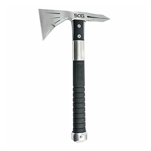 SOG Tomahawk Tactical Hatchet - Voodoo Hawk Mini Tactical Axe, Throwing Hatchet w/ 2.75 Inch Blade for Survival Sports and Camping Axes (F182N-CP)