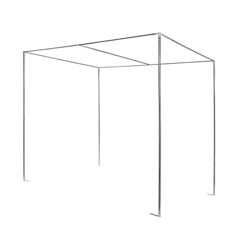 ZAWAYINE Canopy Bed Frame,Stainless Steel Four Corner Bed Canopy Poles Mosquito Net Frame Thickened Metal Canopy Frame Poles for Metal and Wood Bed Frames, Bedroom Decor Upgrade,59"x78"x78"(Queen)