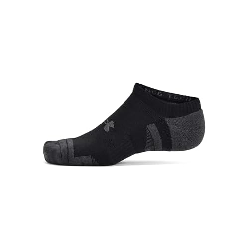Under Armour 1386243-3-XL Unisex UA Perf Tech 6pk NS Black XL