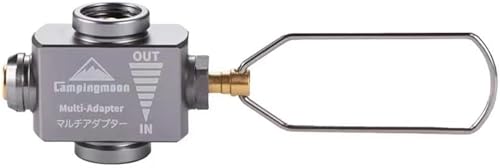 Campingmoon Gas Canister Refill Adapter, Portable Outdoor Gas Saver Lindal Valve Canister Shifter, Camping Canister Vent V...