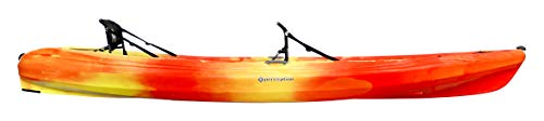 Perception Tribe 13.5 Sit on Top Tandem Kayak for All-Around Fun Large Rear Storage with Tie Downs