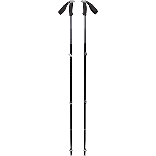 BLACK DIAMOND Trail Sport Trekking Poles, Two Lightweight Collapsible Aluminum Hiking Sticks with FlickLock Easy Adjustabi...