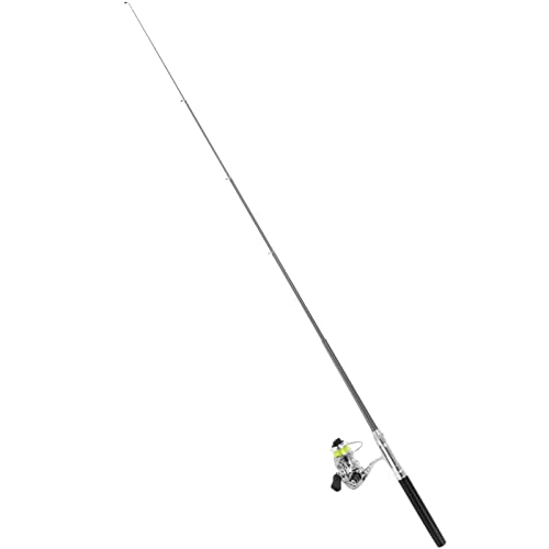 Sunicon Portable Pen Shape Fishing Rod, Mini Pocket Collapsible Fishing Pole Kit Spinning Fishing Gear Organizer Pole Tele...