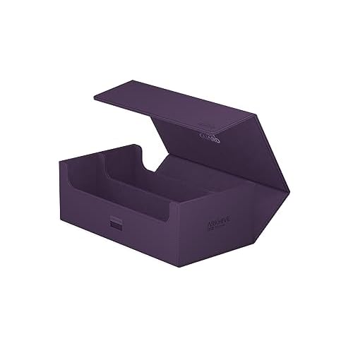 Ultimate Guard Arkhive 800+, Deck Case for 800 Double-Sleeved TCG Cards, Purple, Compatible with Boulders, Magnetic Closure & Microfiber Inner Lining