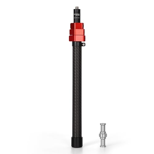 IFOOTAGE Carbon Fiber Camera Pole, 37-108cm/14.6-42.5in Extension Tube With 1/4" 3/8" Screw, Compatible With Tripod/Monopo...