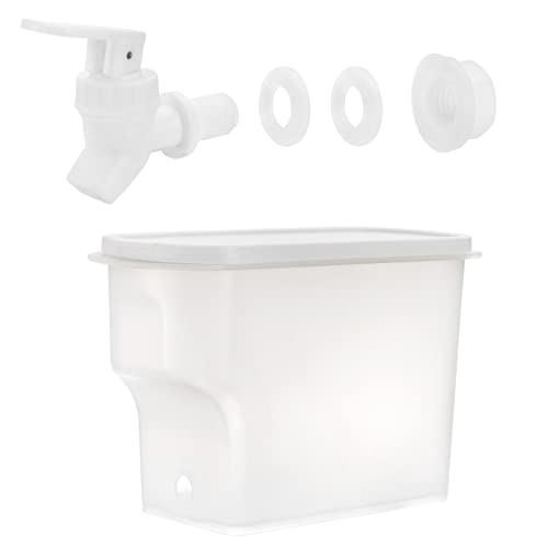 Jucoan 2 Pack 0.9 Gallon Fridge Beverage Drink Dispenser with Leak-proof Spigot, Plastic Cold Drink Juice Beverage Dispens...