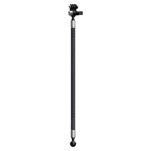 NovelGoal Selfie Stick, Adjustable Carbon Fiber Extension Pole, Lightweight Motorcycle Extension Invisible Rod Bracket for...
