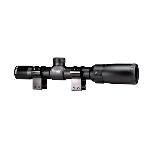 SIG SAUER AIR T4 1-4x24mm 1-Inch Aluminum Tube Durable Adjustable Shooting Aiming Airsoft Air Gun Scope, Mil-Dot Reticle, Picatinny Scope Rings Included