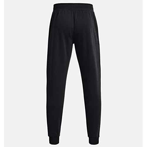 Under Armour Men's UA Rival Fleece Graphic Joggers 1373411 (Large, Black/Steel-001)