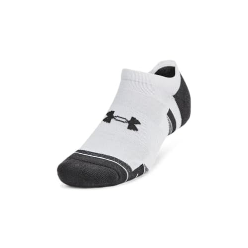 Under Armour 1386243-101-LG Unisex UA Perf Tech 6pk NS WHT LG