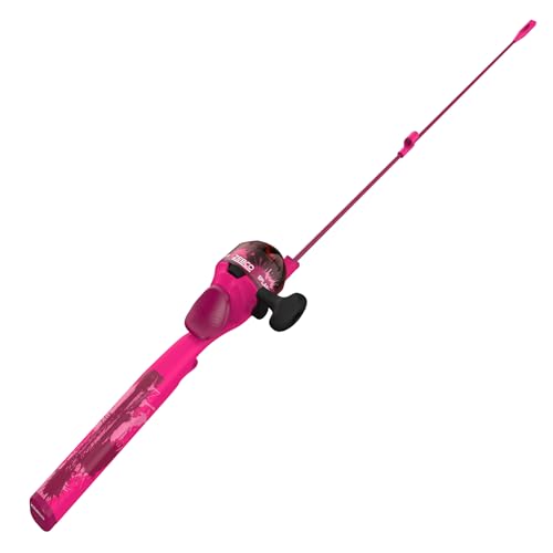 Zebco Youth 29-Inch Floating Spincast Reel and Fishing Rod Combo, Size 20 Reel, Pre-Spooled with 6-Pound Cajun Line