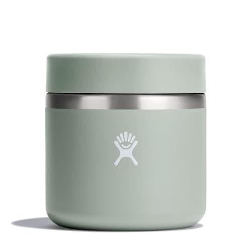Hydro Flask Food Jar ? Insulated Stainless Steel, Snack Travel Container for Hot Food, Lunch, & Soup 20 Oz Agave Green