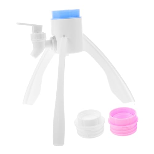 OFFSCH Triangular Water Jug Stand Easy Setup Water Dispenser Base Support Rack for Home and Office White with Connectors