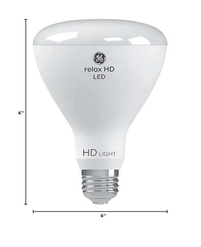 GE Relax 6-Pack 65 W Equivalent Dimmable Soft White Br30 LED Light Fixture Light Bulb 22 Year Life