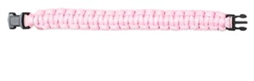 Rothco Survival Paracord Bracelet w/Buckle (7", Soft Pink)
