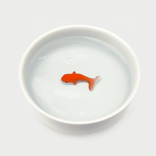 Suck UK Cat Bowls - Fish Bowl - Cat Water Bowl - Funny Animal Accessories - Ceramic Dish - Novelty Pet Supplies - Pets Pra...