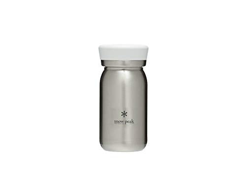 Snow Peak's Milk Bottle 350, Clear, TW-351CL, Stainless Steel, Vacuum-Sealed, Double Walled, Made in Japan, Lifetime Produ...