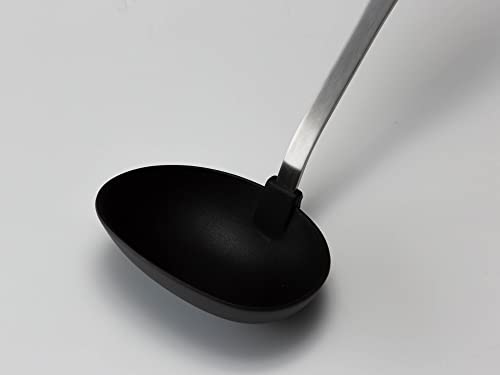 Snow Peak's Nylon Ladle, CS-214, Stainless Steel, Nylon, Bamboo, Made in Japan, Lifetime Product Guarantee