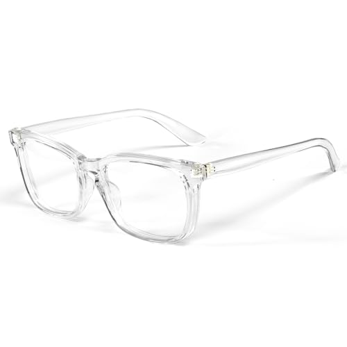 VISOONE Blue Light Blocking Glasses Square with Anti Computer Glare for Gaming Women and Men MONTANA