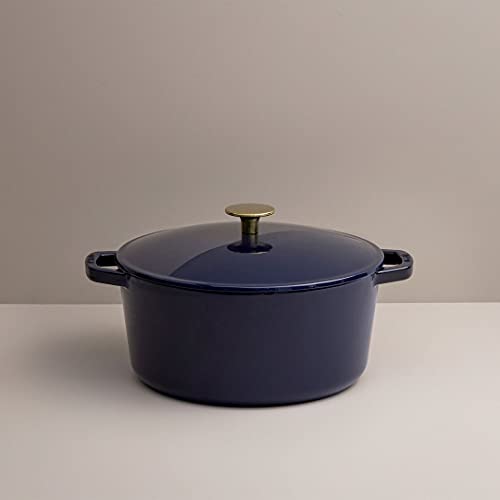 Milo by Kana 3.5-quart Enameled Cast Iron Dutch Oven with Lid | Premium Casserole Cooking Pot | Enamel Coating Inside and ...