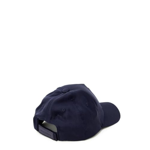 A|X Armani Exchange Men's 3D Rubber AX Tonal Logo Hat, Navy, UNI