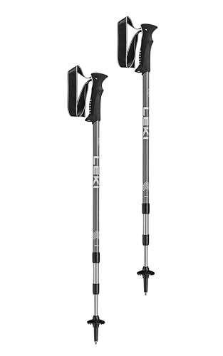 LEKI Voyager Aluminum Adjustable Lightweight Walking Poles for Trekking & Hiking