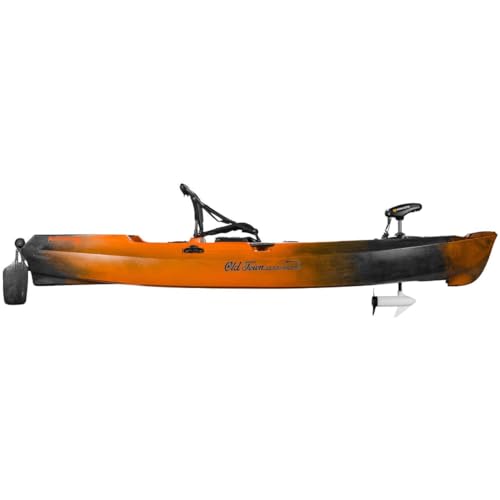 Old Town Sportsman AutoPilot 120 Solo Angler Sit-on-Top Motorized Fishing Kayak with Minn Kota Trolling Motor, 12ft