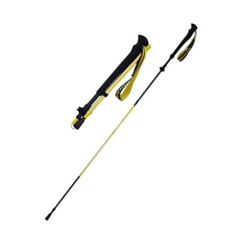 3K Carbon Fiber Trekking Pole - Telescopic 3-Section Ultralight Hiking Stick for Men Women, Adjustable Walking Pole for Ba...