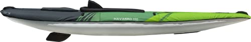 AQUAGLIDE Navarro 110 Convertible Inflatable Kayak with Drop Stitch Floor, Green