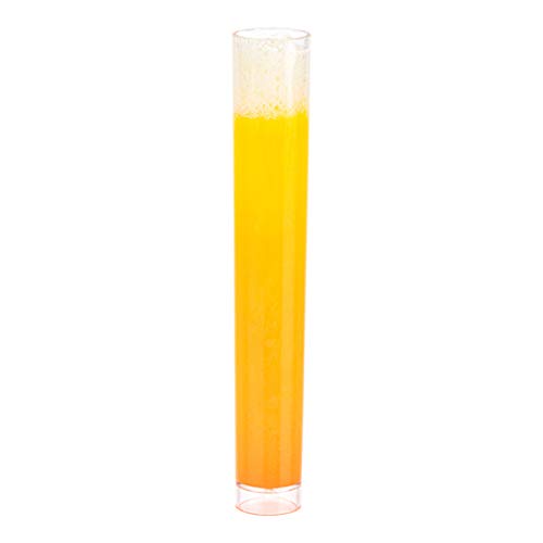 Restaurantware Delgado 1 Ounce Test Tube Shot Glasses 25 Disposable Test Tube Shots For Alcohol - Tube Rack Sold Separatel...