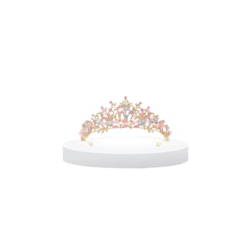 Meckerni Crystal Tiara Crown For Girls,Rhinestone Crown Headband Wedding Bridal Hair Accessories Birthday Prom Gift