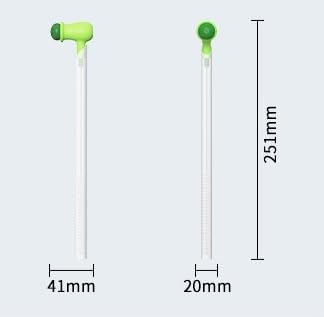 Pea Flexible Straw Brush, Multi-Functional Household Cup Lid Groove and Crevice Cleaning Brush (3-Pack)