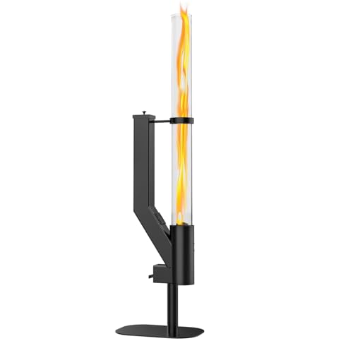 Rayzi 58 Inch Pellet Stove, Patio Heater Wood Pellet Heater, Pellet Fire Pit for Outdoor - Smokeless Wood Pellet Burning F...