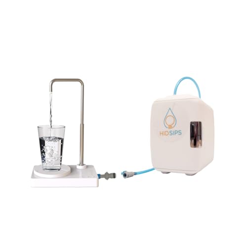 Desktop Water Dispenser with 4L Mini Fridge | Bedside or Desktop Water Cooler with Dishwasher-Safe Reservoir | Filtered or...