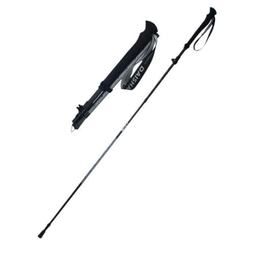3K Carbon Fiber Trekking Poles - Ultralight Telescopic Hiking & Walking Sticks, Collapsible 3-Section Design for Backpacki...