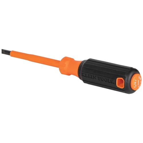 Klein Tools 85073INS Insulated Screwdriver Set, Made in USA, features 1000V Phillips, Slotted and Square Tips, Cushion Gri...