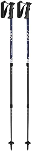 Leki Voyager Hiking Poles, White/Dark Blue, 110-145 cm