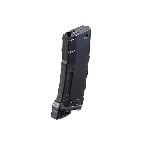 Lancer Tactical Airsoft M4 M16 Series Polymer 130 Round Transparent Window High Speed Mid-Cap Airsoft Magazine- Pack of 5