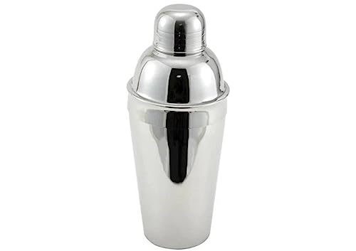 Winco Stainless Steel 3-Piece Cocktail Shaker Set, 16-Ounce