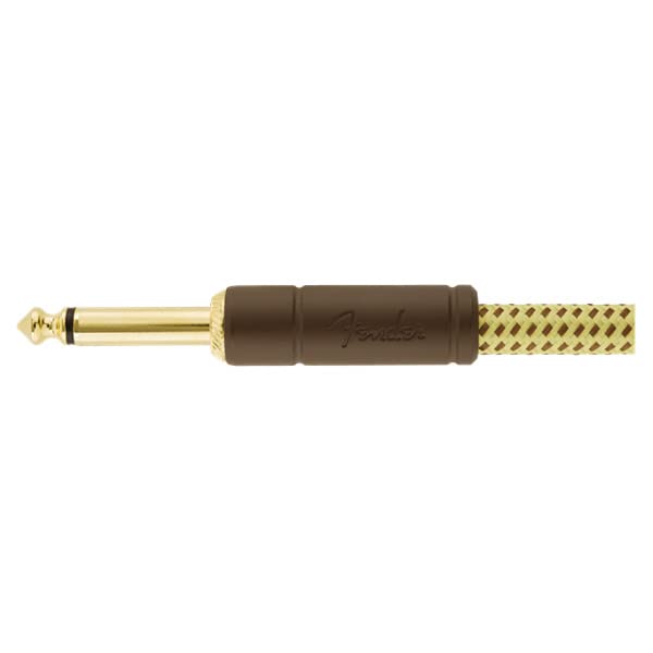 Fender Deluxe Series Instrument Cable, Straight/Straight, Tweed, 18.6Ft