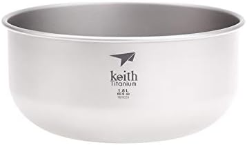 KEITH TITANIUM Ti8701 Ultralight Salad Bowl - 60.9 fl oz