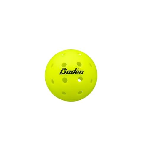 Baden PRO1 Outdoor Pickleball Balls 3-Pack | USA Pickleball (USAPA) Approved | Durable Tournament Grade One-Piece Construction for Competitive Players | Neon Yellow