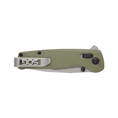 SOG Terminus XR G10 Daily Carry Rugged EDC Ambidextrous Pocket Folding Knives | G10 Handle | Wear-Resistant D2 Steel Blade