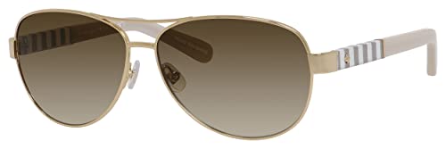 Kate Spade New York Dalia Sunglasses, Women's Trendy Rx-Able Aviator Sunglasses with Adjustable Nosepads & Branded Travel ...