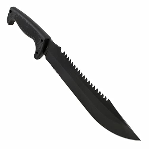 SOG Jungle Primitive Fixed Blade- Field and Camping Tactical Machete with Sheath for Clearing Brush, Full Tang Survival Kn...