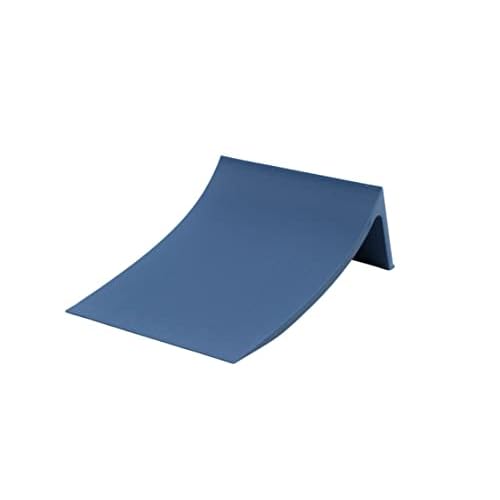Teak Tuning Fingerboard Poly Launch Kicker Ramp - 4.5" Long, 3" Wide, 1.5" Tall - Fingerboard Obstacle in Blue Steel Colorway