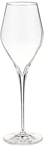 Schott Zwiesel Tritan Crystal Glass Finesse Stemware Collection Champagne Flute with Effervescence Points (Set of 6), 10.0...