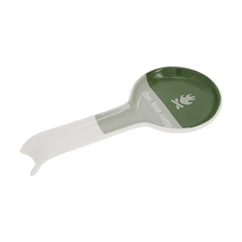 Pavilion Gift Company - Live. Love. Camp. - 9.25" Stoneware Ceramic Spoon Rest Woodsy Outdoorsy Adventure Cabin Camping Ca...