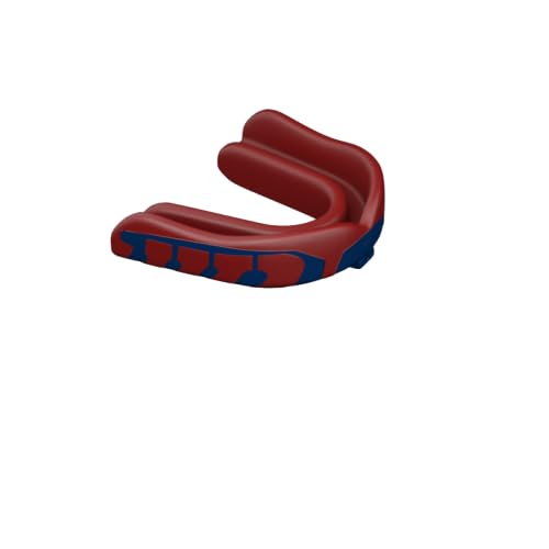 Velocity Champion Youth Mouthguard, 2 Pack, Royal & Red - for Ages 11 to 18 - Ideal for Lacrosse, Football, Hockey, Basketball, Soccer, Boxing, Martial Arts, Field Hockey, and More